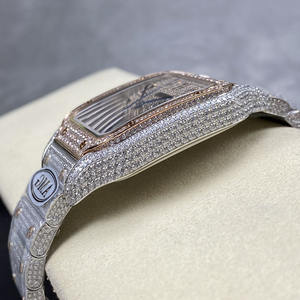 Reloj Mecánico para Hombre con Moissanita VVS, Estilo Hip Hop, con Incrustaciones de Diamantes, Marca de Lujo, Pasa el Test de Diamantes - Product Image 4