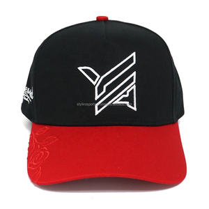 Logo personnalisé de haute qualité 5 panneaux un cadre Snap Back chapeau drapeau broderie facture incurvée casquette de Baseball en coton en gros - Product Image 6