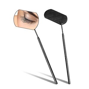 Miroir de soin des cheveux rectangulaire en acier inoxydable double face grossissant, éclairé et personnalisé, idéal pour les extensions de cils – Style parfait - Product Image 3