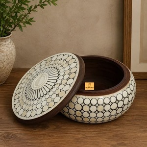 Modern Bone Inlay Jewelry <b>Box</b> Handmade Decorative Container For Dressing Table Accessories And <b>Keepsake</b> Storage - Product Image 3
