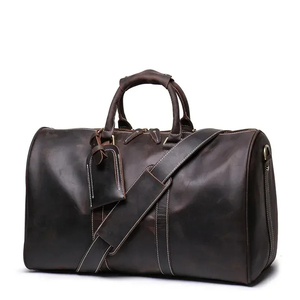 Sac de voyage en cuir résistant à l'eau grande capacité M9088 Nouveau marron vintage noir sport luxe affaires - Product Image 2