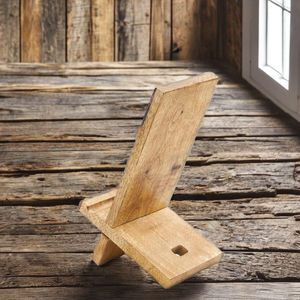 Soporte para teléfono móvil estilo bohemio, organizador de escritorio, estación de carga, compatible con todos los teléfonos inteligentes, tabletas, madera natural - Product Image 2