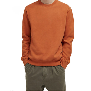 Pull à col rond en coton 100% à imprimé géométrique bleu hiver, manches longues, style coréen, logo, vêtements décontractés pour femmes, 280g - Product Image 6