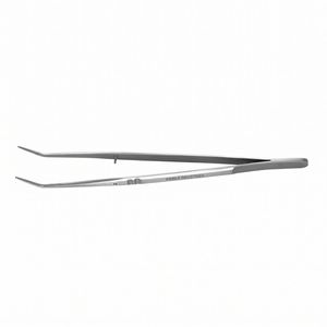 Pince micro-dentaire anatomique à pointe incurvée délicate en acier inoxydable, instrument de pansement pour tissus fins - Product Image 1
