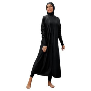 Traje de baño islámico personalizado para mujer con camiseta de manga larga, pantalones de natación de cuerpo entero y cómoda cubierta para la cabeza - Product Image 6