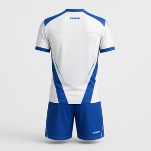 Conjunto de Camiseta de Fútbol para Hombre F2WIN, Azul Marino, Cuello en V, Manga Corta, Malla Transpirable, Corte Regular, Todas las Temporadas, Precio Económico, Personalizable - Product Image 2