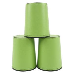 Gobelets à dés en cuir véritable de qualité supérieure, faits à la main, personnalisés en usine, en forme de corne, pour KTV, bars et divertissements familiaux - Product Image 2
