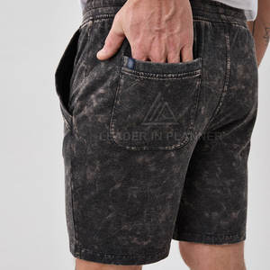 Pantalones Cortos de Verano para Hombre, Estilo Moderno, Lavado Ácido, de Algodón, Ropa Casual para Hombre en Venta - Product Image 4