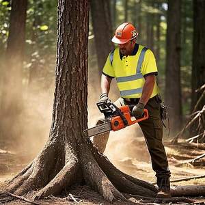 Chemises de sécurité haute visibilité pour hommes de haute qualité, polos réfléchissants pour travaux de construction - Product Image 4