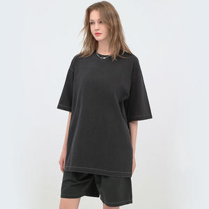 เสื้อยืดโอเวอร์ไซส์ลายกราฟิกสตรีทแวร์ พิมพ์ลาย DTG แบบ OEM วินเทจ ผ้าฝ้าย 100% เสื้อยืดทรงหลวม เสื้อยืดเปล่าเรียบๆ สำหรับผู้ชาย รับสั่งทำ - Product Image 3