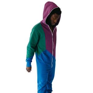 ชุดนอนผู้ชายแบบมีฮู้ด ผ้าพลัฌเนื้อนุ่ม ระบายอากาศได้ดี รุ่นใหม่ปี 2026 ชุดนอนแบบจั๊มสูท ชุดนอนผู้ชายแบบชิ้นเดียว - Product Image 3