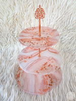 100% Hochwertige Luxus-Kuchenständer aus Umweltfreundlichem Harz für Hochzeiten, Verlobungen, Geburtstage, Weihnachten, Neujahr und Partys - Kuchendekoration