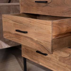 Cómoda de 6 cajones Vandana Royal Design en madera de acacia con patas de metal negro - Product Image 4