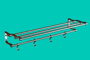 Factory Direct Stainless Steel 304 Aluminum Bathroom Accessories Modern <b>Towel</b> Racks for Home Hotel Villas Made in India Reliable - Product Image 3
