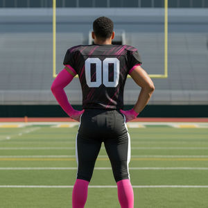 Maillot de football américain haut de gamme personnalisable, respirant, séchage rapide, taille élastique, tissu 100 % polyester, ensemble uniforme adulte - Product Image 5