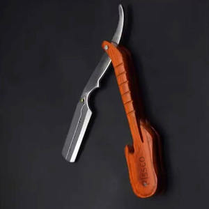 Stainless Steel Handle <b>Straight</b> <b>Edge</b> Folding Shaving <b>Razor</b> Barber Tools Hair <b>Razor</b> - Product Image 6