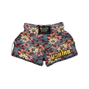 Shorts de Muay Thai professionnels pour hommes avec logo personnalisé, tissu satiné respirant, taille élastique et décoration en dentelle - Product Image 5