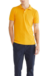 Top Quality Cotton <b>Plain</b> Dyed <b>Yellow</b> Color Men Polo <b>T</b>-<b>shirt</b> Breathable Plus Size Half Sleeve Blank Tees <b>Shirt</b> Pakistan Made - Product Image 2