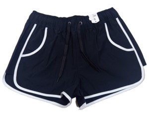 กางเกงว่ายน้ำเอวสูงผู้หญิง ผ้าโพลีเอสเตอร์ 100% ย้อมสี แห้งเร็ว มีเชือกผูก - Product Image 6