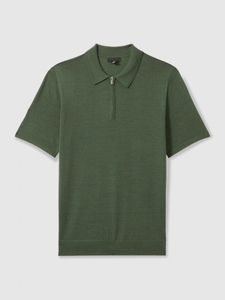 Polo en maille à manches courtes pour homme, col zippé, rayé, coupe décontractée, respirant, haute qualité, logo personnalisé - Product Image 6