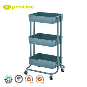 Carrito de Almacenamiento Metálico de Tres Niveles con Ruedas para Herramientas de Oficina - Muebles de Almacenamiento para el Hogar de Taiwán al por Mayor - Product Image 6