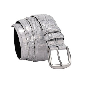 Cinturón de Cuero Vacuno Repujado con Hebilla de Acero Resistente, Acabado Premium, Longitud Ajustable, Ecológico, para Uso Casual y de Negocios - Product Image 2