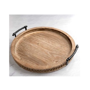 Tabla de Servir Rústica de Madera ARTISAN LIVING CREATION, Moderna y Multifuncional para Hostelería, Desayuno, Café, Té, Aperitivos, Postres, Invitados - Product Image 1