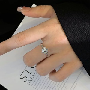 High Quality 925 Sterling Silver <b>Diamond</b> <b>Ring</b> for Party Wear and Fashion Jewelry Available for Competitive Price from India - Product Image 4