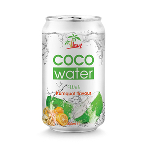330ml para VINUT Agua de coco con sabor a kumquat Todo el jugo natural de frutas y verduras Guanábana Azúcar Refrescos en una botella - Product Image 1