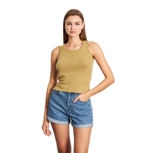 Débardeur Femme Personnalisé en Coton Pur, Couleur Unie, Doux et Respirant, Idéal pour l'Été – Vente en Gros - Product Image 3