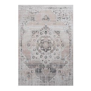 Tappeto zerbino con motivo a medaglione PAYAS Collection 2X3 color crema/beige - Product Image 2