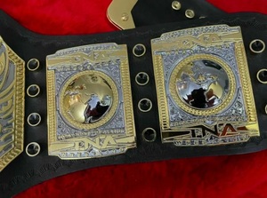 Ceinture de champion du monde poids lourd TNA en alliage de zinc plaqué or, design aigle, MMA, légère, unisexe, arts martiaux, 1 pièce - Product Image 5