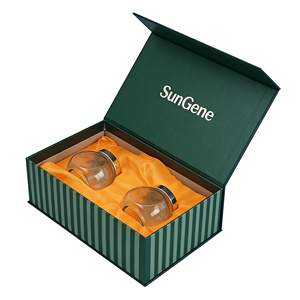 Healthcare Retail <b>Packaging</b> <b>Box</b> Recycled Paper UV Coating Embossing Magnetic Foldable Rigid <b>Box</b> Custom Size <b>Designed</b> for Glass - Product Image 4