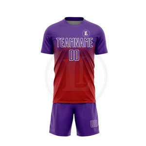 Tenue de football personnalisée avec logo, respirante, 100 % polyester, service OEM, qualité professionnelle, couleur/taille personnalisables, vêtements de sport - Product Image 2