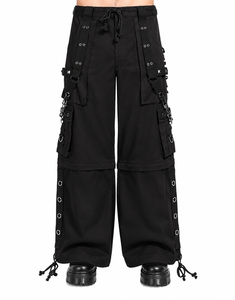 Maßgeschneiderte Gothic-Modehose Unisex Relaxed Fit Multi-Pocket Streetstyle Hose Gothic-Style Hose Unisex Weite Passform Alternative - Product Image 1