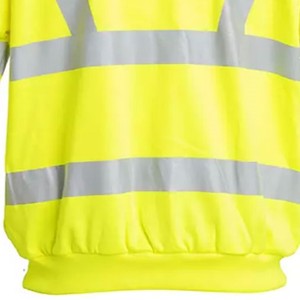 เสื้อฮู้ดนิรภัยสำหรับผู้ชาย ยอดนิยม กันน้ำ กันยับ สะท้อนแสง มาตรฐาน ANSI Class 2 EN ISO 20471 Class 2 พร้อมตัวเลือกโลโก้แบบกำหนดเองได้ - Product Image 4