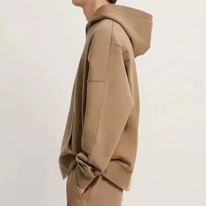 Sweat-shirts à capuche surdimensionnés pour hommes en molleton bouclette de coton de haute qualité, personnalisables avec logo brodé, pour l'hiver, grandes tailles, grammage lourd, vente en gros - Product Image 3