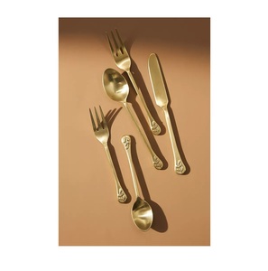 Juego de cubiertos metálicos de acero inoxidable, tenedor, cuchara, cuchillo, vajilla para venta al por mayor, restaurante, hotel, cocina - Product Image 3