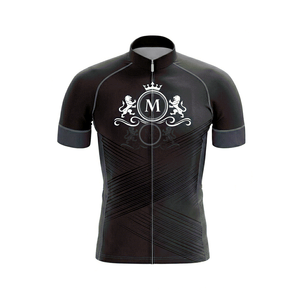 Men's Cycling Jersey Set Black White Logo Print Breathable Polyester <b>Road</b> Bike Kit Adult Custom Design - Product Image 5