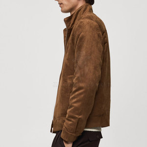 Classic Style Casual Wear Winter <b>Suede</b> Leather <b>Jacket</b> Durable Look Comfortable Construction Suitable For Daily Outfits - Product Image 4