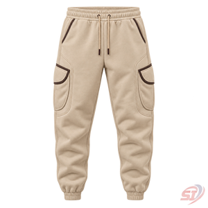 Sand Utility Pocket <b>Jogger</b> <b>Pants</b> Custom <b>Cargo</b> Sweatpants Casual Sportswear Wholesale Manufacturer OEM ODM Supplier - Product Image 1