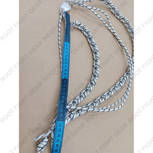 Aiguillettes d'uniforme en fil métallique de luxe, couleur unie, tressées, finition enduite, avec logo personnalisé, fermeture auto-agrippante, vente en gros d'usine - Product Image 5