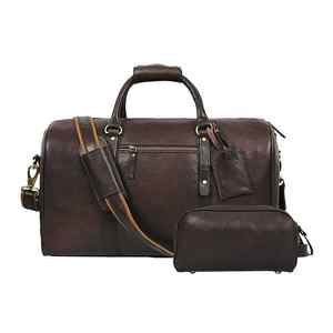 2026 Vintage Style Large Capacity Durable Leather Duffel <b>Bag</b> Custom Pattern Fashionable Sports Gym Travel <b>Storage</b> <b>Bags</b> - Product Image 1