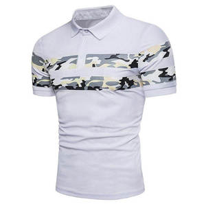 Polo à manches courtes pour homme, bleu marine, coton piqué, respirant, décontracté, couleur unie, tricoté, boutonné devant, coupe classique - Product Image 6