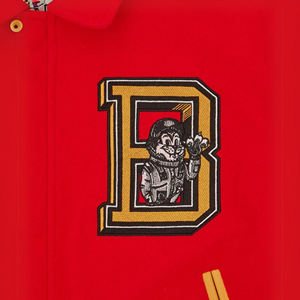 Chaqueta de Béisbol Personalizada, Estilo Casual, Unisex, con Parches Bordados, de Alta Calidad, de Lana, de Secado Rápido, para Invierno - Product Image 6