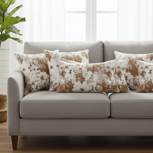 SOGA 6-Piece Rustic Bloom Pillow <b>Cushion</b> <b>Cover</b> Set 45cm Square with 30x50cm <b>Floral</b> Rectangular Total 650ml Water Absorption - Product Image 3