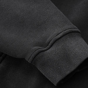 Sweat-shirt à capuche pour homme, manches longues, couleur unie, style vintage, délavé, simple et tendance, collection automne, personnalisable pour fabricants de vêtements - Product Image 6