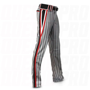 Wholesale Custom Men Custom Sublimated 100% Polyester Grey Blank <b>Baseball</b> Pants for Team Uniforms Athletic Training Durable - Product Image 2