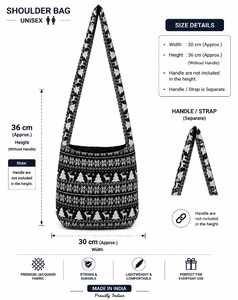 Sac bandoulière en jacquard tissé, sac à bandoulière de mode haut de gamme pour un usage quotidien - Product Image 4