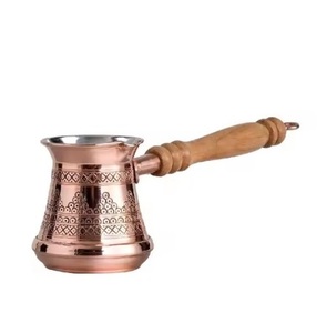 Cafetera Turca de Cobre con Diseño Árabe y Estilo Personalizado, Utensilios de Metal Duradero para Servir Café, Bajo MOQ - Product Image 1